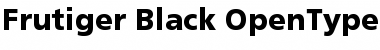 Frutiger 75 Black Font