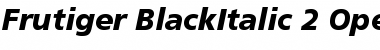 Frutiger 76 Black Italic Font