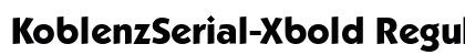 KoblenzSerial-Xbold Regular preview