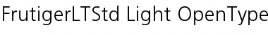 Frutiger LT Std Font