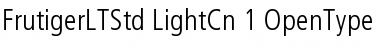 Frutiger LT Std 47 Light Condensed Font