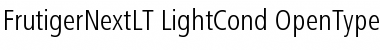 FrutigerNextLT Light Cond Font