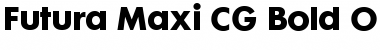 Futura Maxi CG Bold Regular Font