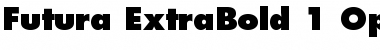 Futura Extra Bold Font Futura Extra Bold Font