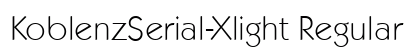 KoblenzSerial-Xlight Regular preview
