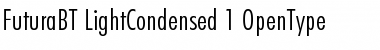 Futura Light Condensed Font