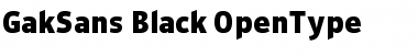 GakSans Black Font