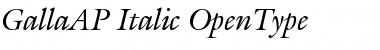 GallaAP Italic Font