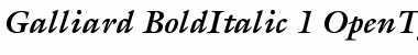 ITC Galliard Bold Italic Font