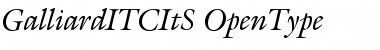 Galliard ITCItS Font