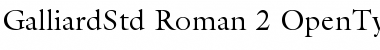 ITC Galliard Std Roman Font