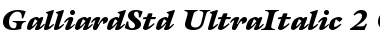 ITC Galliard Std Ultra Italic Font