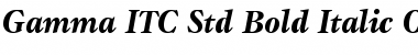 Gamma ITC Std Bold Italic Font