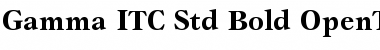 Download Gamma ITC Std Font