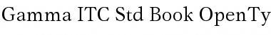 Gamma ITC Std Font