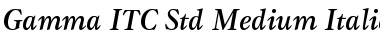 Gamma ITC Std Font