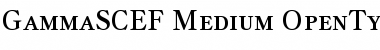 GammaSCEF Medium Font