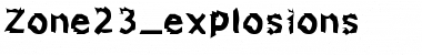 Zone23_explosions Font