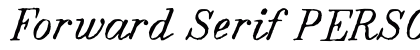 Forward Serif PERSONAL Regular