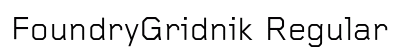 FoundryGridnik Regular preview