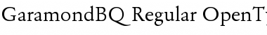 Garamond BQ Regular Font