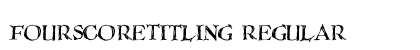 FourScoreTitling Regular preview