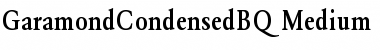 GaramondCondensedBQ Regular Font