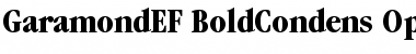 GaramondEF BoldCondens Font GaramondEF BoldCondens Font