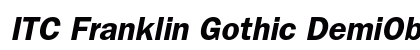 ITC Franklin Gothic DemiOblique Preview