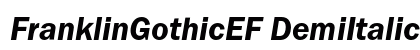 FranklinGothicEF DemiItalic preview