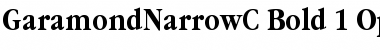 GaramondNarrowC Bold Font