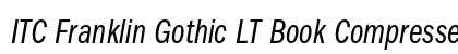 ITC Franklin Gothic LT Book Compressed Italic Preview