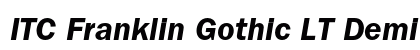 ITC Franklin Gothic LT Demi Italic Preview