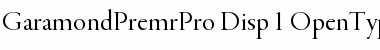 Garamond Premier Pro Display Font