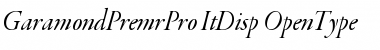 Garamond Premier Pro Font