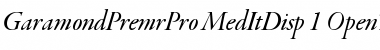 Garamond Premier Pro Font