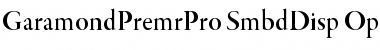 Garamond Premier Pro Semibold Display Font
