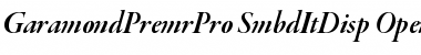 Garamond Premier Pro Semibold Italic Display Font