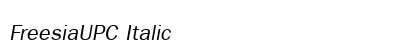 FreesiaUPC Italic Preview