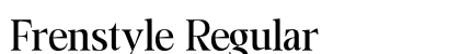 Frenstyle Regular preview