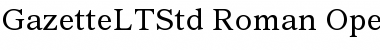 Download Gazette LT Std Font