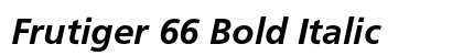 Frutiger 66 Bold Italic Preview