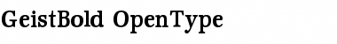 GeistBold Regular Font