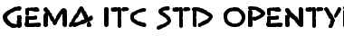 Gema ITC Std Regular Font