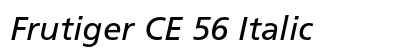 Frutiger CE 56 Italic Preview