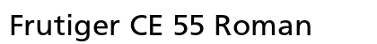Frutiger CE 55 Roman Preview