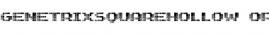 GenetrixSquareHollow Font