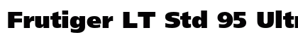 Frutiger LT Std 95 Ultra Black Preview