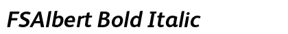 FSAlbert Bold Italic preview