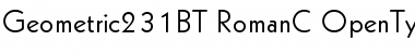 Geometric 231 Regular Font Geometric 231 Regular Font